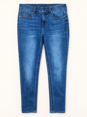 Seven7 Jeans Size 8 Medium Wash Slim Straight Denim